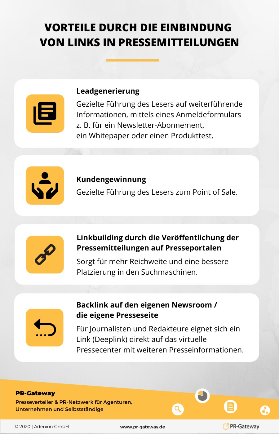 Vorteile durch die Einbindung von Links in Pressemitteilungen