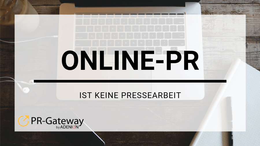 Online-PR ist keine Pressearbeit