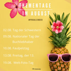 Thementage im August 2021