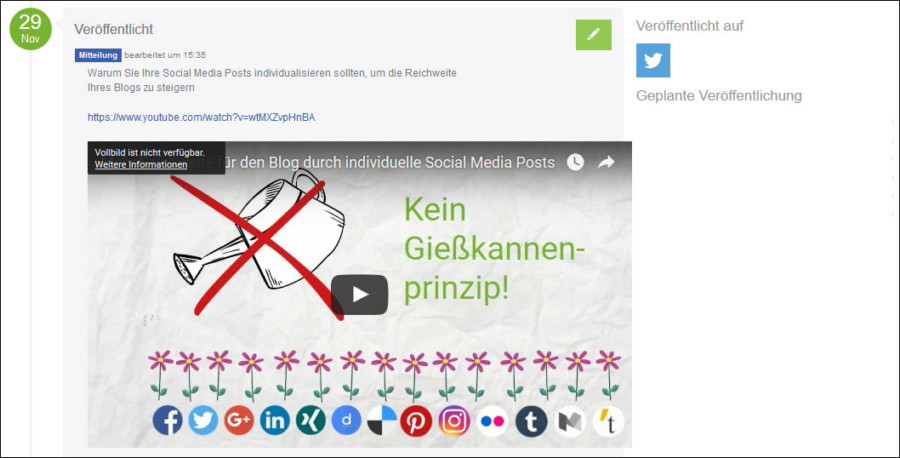Social Media PR: Videos posten