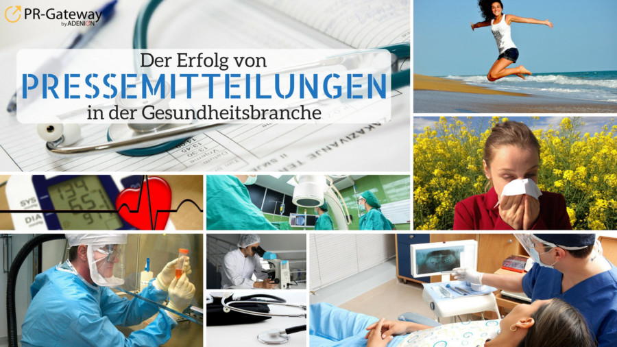 Pressemitteilungen in der Gesundheitsbranche