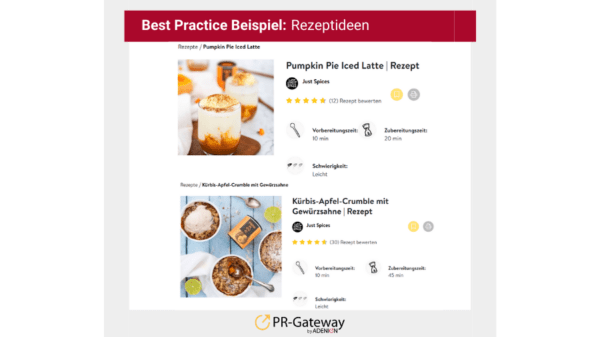 Rezeptideen für den Herbst mit Just Spices