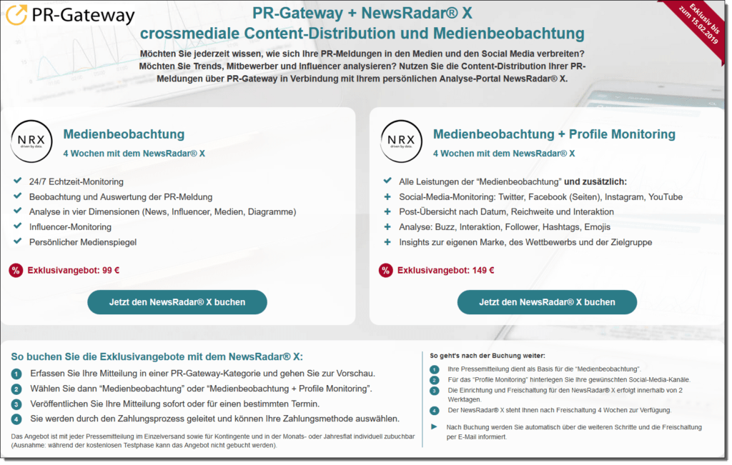 NewsRadar X - Aktion