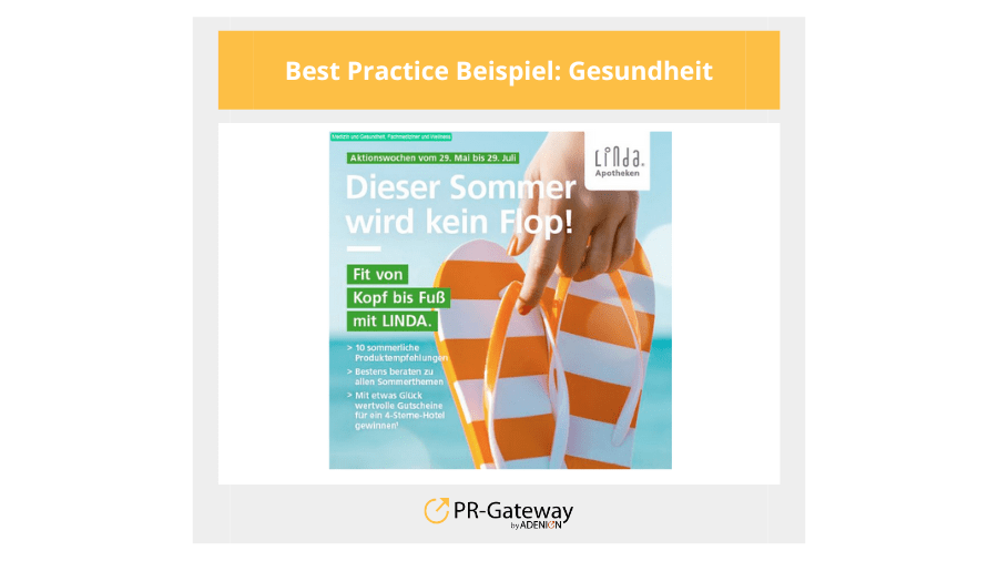 Sommer-PR: Best Practice Gesundheit