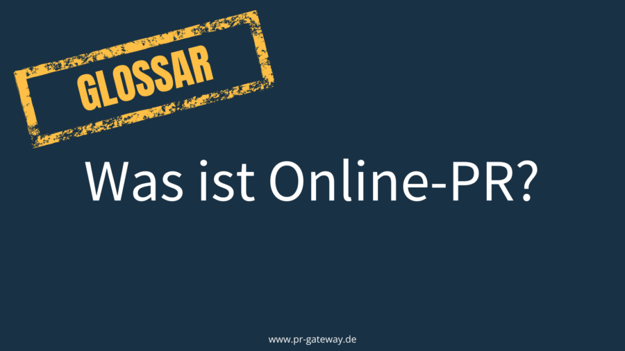 Was ist Online-PR