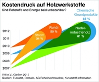 Steigende Materialkosten setzen Holzwerkstoffindustrie weiter unter Druck   