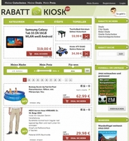 Rabatt-Kiosk.de startet mit 40% und mehr Rabatt auf Markenprodukte