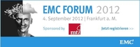 MTI ist Goldsponsor auf dem EMC Forum 2012 und präsentiert den Vortrag "Get Your Data Everywhere"