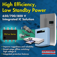 2-in-1-Leistungsschalter von Fairchild Semiconductor ermöglicht höheren Wirkungsgrad und Systemzuverlässigkeit