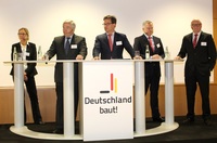 Messe BAU 2015 Podiumsdiskussion der Initiative "Deutschland baut! e. V."