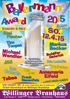 Party- und Entertainmentpreis - Ballermann Award 2015