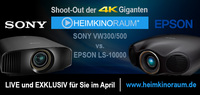 EPSON LS-10000 vs Sony VW300/500 der Shoot-Out der 4K Giganten