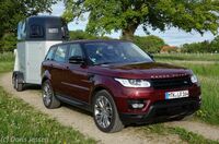 Neuer Pferdeanhänger-Zugfahrzeugtest auf Mit-Pferden-reisen.de: Range Rover Sport