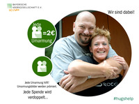 happy pixel bringt der Bayerischen Krebsgesellschaft viele Umarmungen für die Kampagne #hugshelp