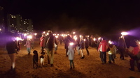 Lichtermeer auf der Ostseeinsel Fehmarn