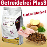 Getreidefreies Katzenfutter Plus 9. VerwÃ¶hnen Sie Ihre Katze mit 9 Pluspunkten
