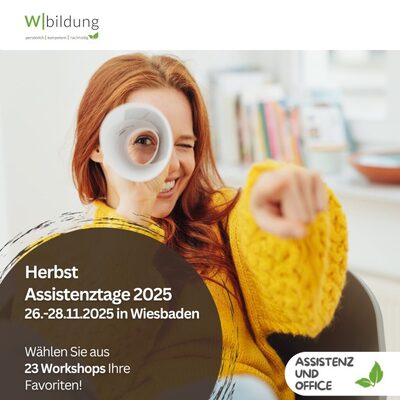 Herbst Assistenztage 2025 – Assistenzkongress in Wiesbaden