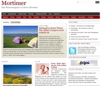 Mortimer Reisemagazin seit einem Jahr online 