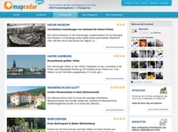 mapradar.de geht online und zeigt Ausflugsziele in ganz Deutschland.