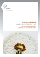 DGFP-Akademie veröffentlicht neues Jahresprogramm 2013