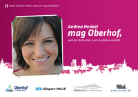 Andrea Henkel und Arnd Peiffer werben in Berlin auf Großplakaten für Thüringens Ferienort Nr. 1 - Oberhofer Marketingoffensive zur ITB 2013