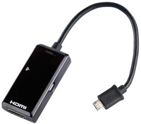 MHL Adapter Kabel Micro USB auf HDMI Full HD 1080p mit Fernbedienung