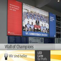Wir sind heller beleuchtet „Wall of Champions“