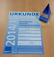 Die YouMagnus AG wird mit dem "Internationalen Deutschen Trainingspreis 2014/2015" ausgezeichnet