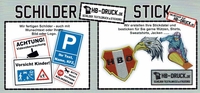 HB-Druck.de: Schilder, Aufkleber & Textilien in kleinen Auflagen