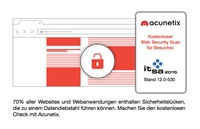 Acunetix zeigt automatisierte Sicherheitstests für Websites auf der it-sa