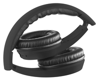 Faltbares On-Ear-Headset mit Bluetooth und Audio-Eingang, schwarz