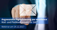 MEHRWERK lädt ein zum Webinar "Angewandte Digitalisierung par excellence - Mail- und PlotManagement für SAP®"