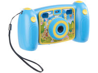 Kinder-Full-HD-Digitalkamera DV-25, 2. Objektiv für Selfies und 2 Sucher, blau