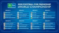 Auslosung der Gruppen: Kinder aus mehr als 100 LÃ¤ndern nehmen an den "Football for Friendship" eWorld Championships 2020 teil