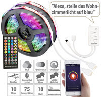 Luminea Home Control WLAN-RGB-LED-Streifen