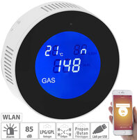 VisorTech WLAN-Multi-Gasmelder für haushaltsübliche Gase