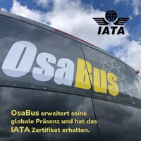 OsaBus erhält IATA-Zertifizierung