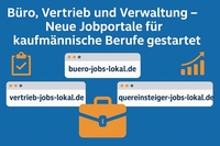 Neue Jobportale für Büro, Vertrieb & Verwaltung starten