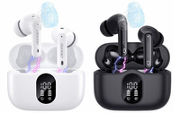 auvisio Kabellose In-Ear-Kopfhörer IHS-480.bt schwarz/weiß