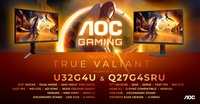 AGON by AOC präsentiert die Monitore Q27G4SRU und U32G4U