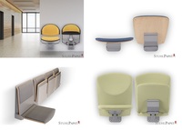 Freie Fluchtwege in Fluren und Wartezonen Dank fest montierten Wandklappsitzen