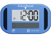 Lescars Kompakte e-Parkscheibe, ECE-Zulassung, Solar