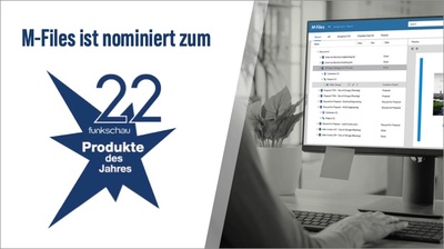 funkschau nominiert M-Files als "Produkt des Jahres" für DMS/ECM