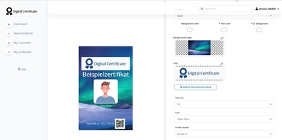 Schulungszertifikate erstellen mit der Online-Urkundensoftware digital-certificate.info