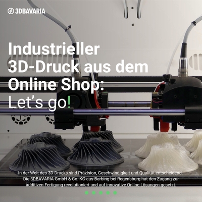 Ein Onlineshop für 3D Druckdienstleistungen: Schneller 3D Druck Service bei 3DBAVARIA