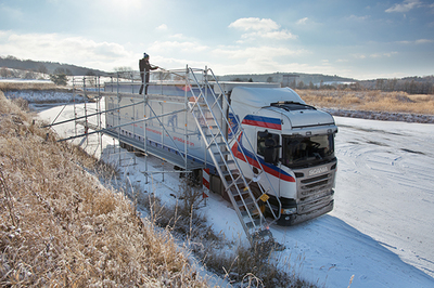 Das Original KRAUSE EisfreiGerüst-System: Perfekte Sicherheit für alle Transporte in der kalten Jahreszeit